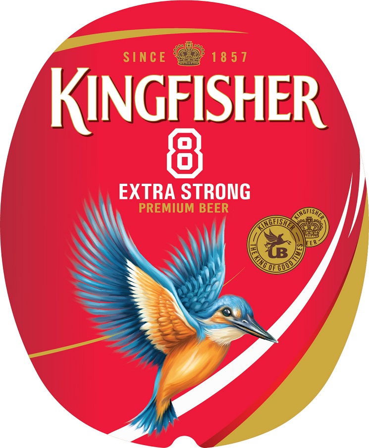 Kingfisher 8 Extra Strong Premium Beer (device) Device mark 6903221 Trademark