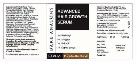 Bare Anatomy - Expert Advanced Hair Growth Serum Device mark 6921966 Trademark