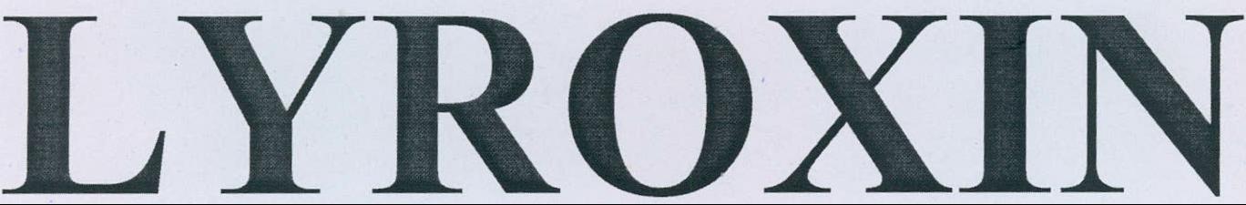 Lyroxin Device mark 2103574 Trademark