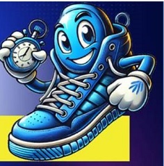 Blue Spots Sneakers Cartoon With Watch With Device Device mark 6925301 Trademark