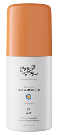 Chemist At Play Odour Control Underarm Roll On Aqua Device mark 6930031 Trademark