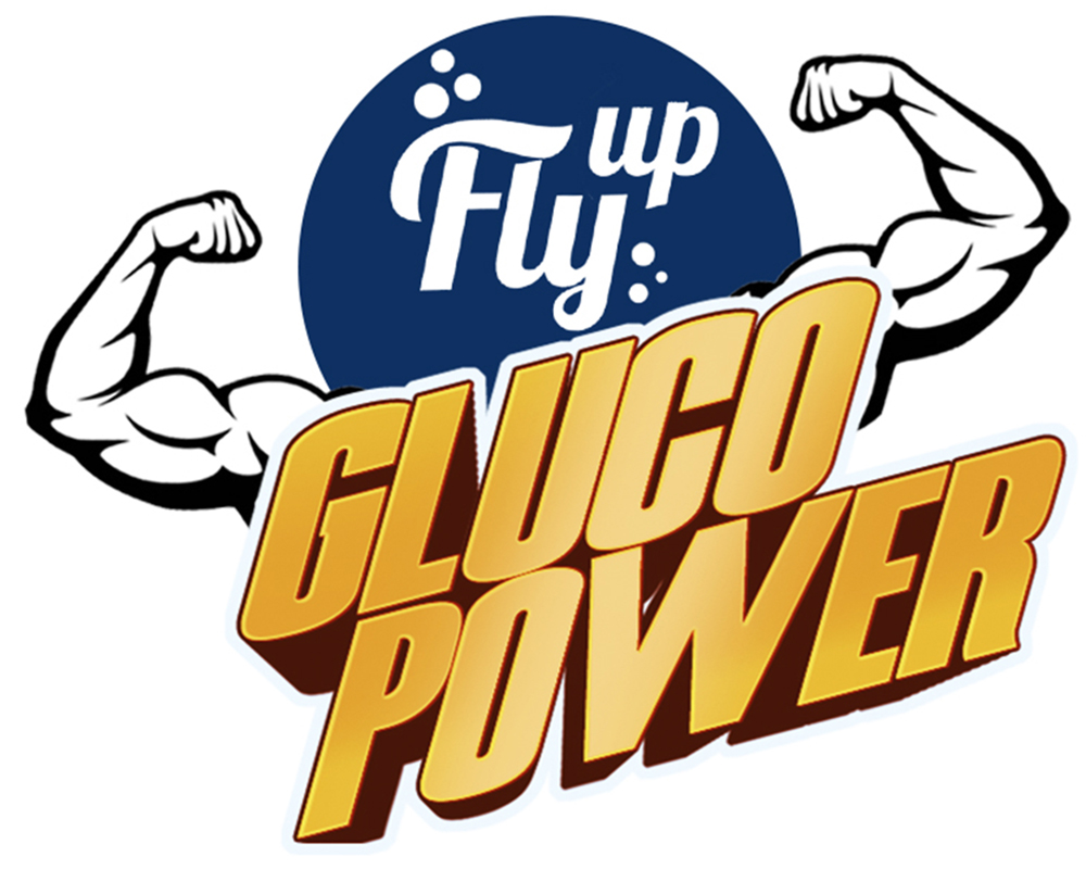 Fly Up Gluco Power (with Device) Device mark 6935320 Trademark