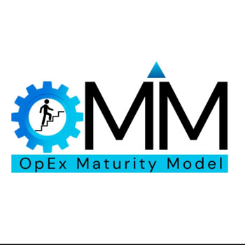 Omm Opex Maturity Model With Men On Stairs Device mark 6939419 Trademark
