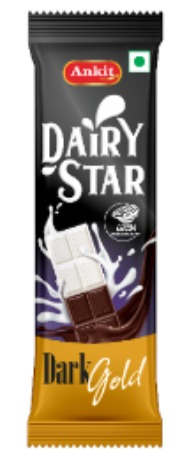 Ankit Dairy Star Dark Gold (label) Device mark 6948574 Trademark