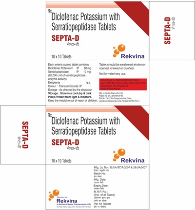 Septa-d (label) Device mark 6953439 Trademark