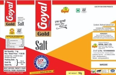 Goyal Gold Salt Device mark 6959881 Trademark