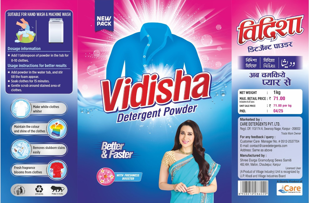 Vidisha Detergent Powder Device mark 6963816 Trademark