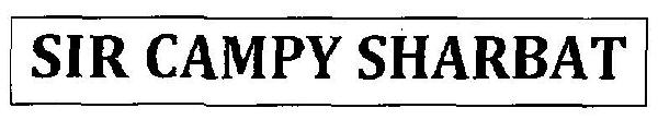 Sir Campy Sharbat Device mark 2934058 Trademark