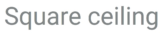 Square Ceiling Device mark 6972629 Trademark
