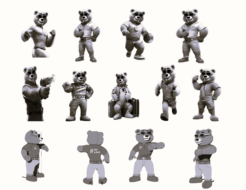Mascot Of Loco Bear Device mark 6976349 Trademark