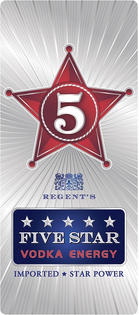 Regent's Five Star Vodka Energy Device mark 6980400 Trademark