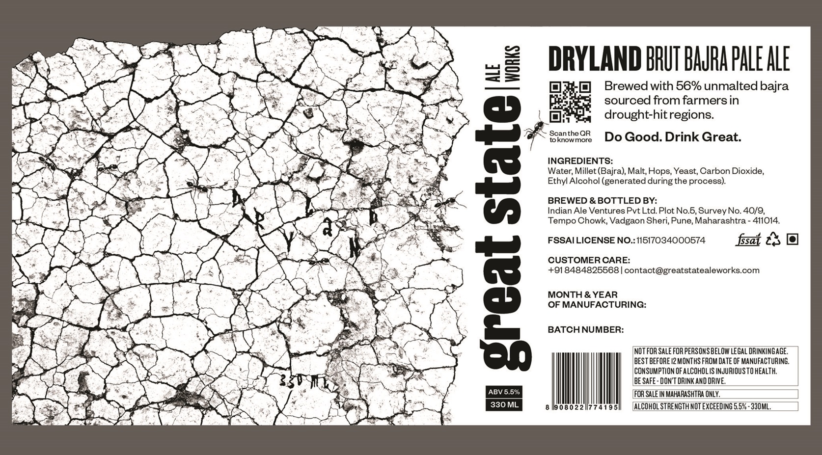 Device Of Dryland (brut Bajra Pale Ale) Device mark 6982536 Trademark