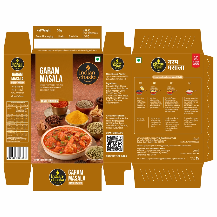 Indian Chaska Garam Masala Device mark 6987854 Trademark