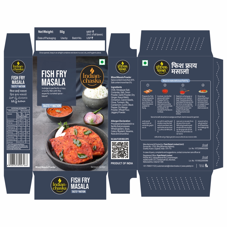Indian Chaska Fish Fry Masala Device mark 6987853 Trademark