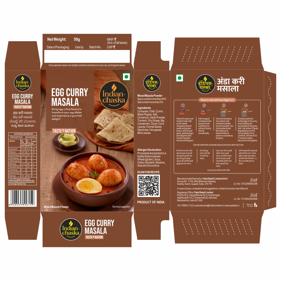 Indian Chaska Egg Curry Masala Device mark 6987852 Trademark