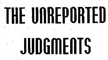 The Unreported Judgments(with Device) Device mark 2062769 Trademark