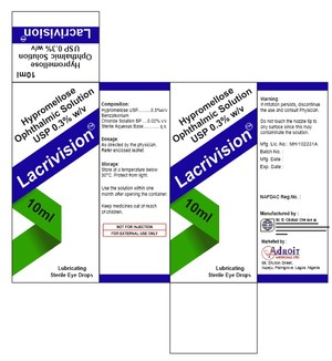 Lacrivision Device mark 6996314 Trademark