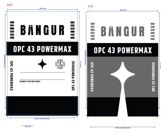 Bangur Powermax Opc 43 Device mark 7001847 Trademark