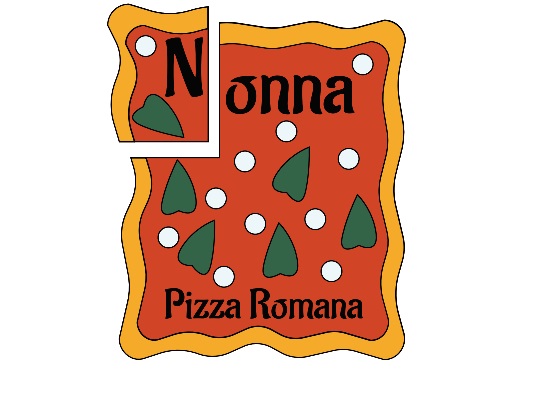 Stylized Depiction Of A Square Shaped Pizza Consisting Of Decorative Elements And The Term “nonna Pizza Romana” Device mark 7003149 Trademark