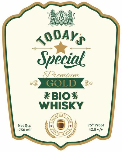 Today's Special Premium Gold Bio Whisky Device mark 7007849 Trademark