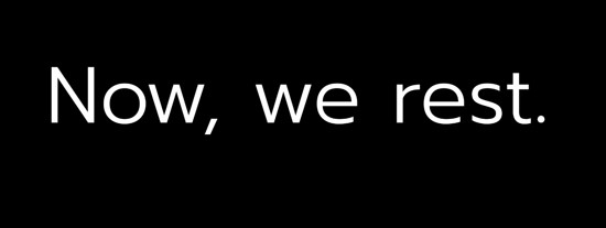 Now, We Rest. Device mark 7010884 Trademark