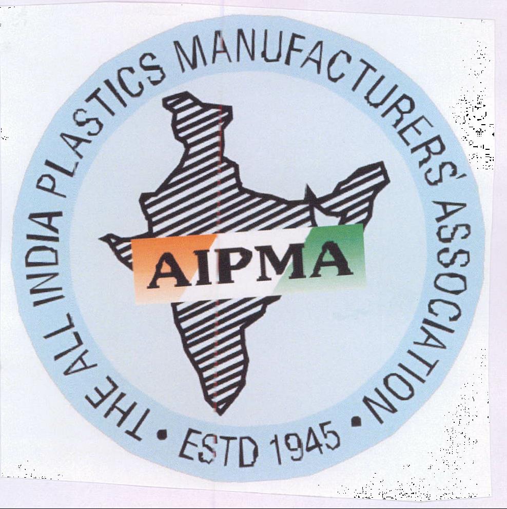 Aipma The All Indian Plastics Manufacturers' Association .estd 1945. (device Of Map) Device mark 2126612 Trademark