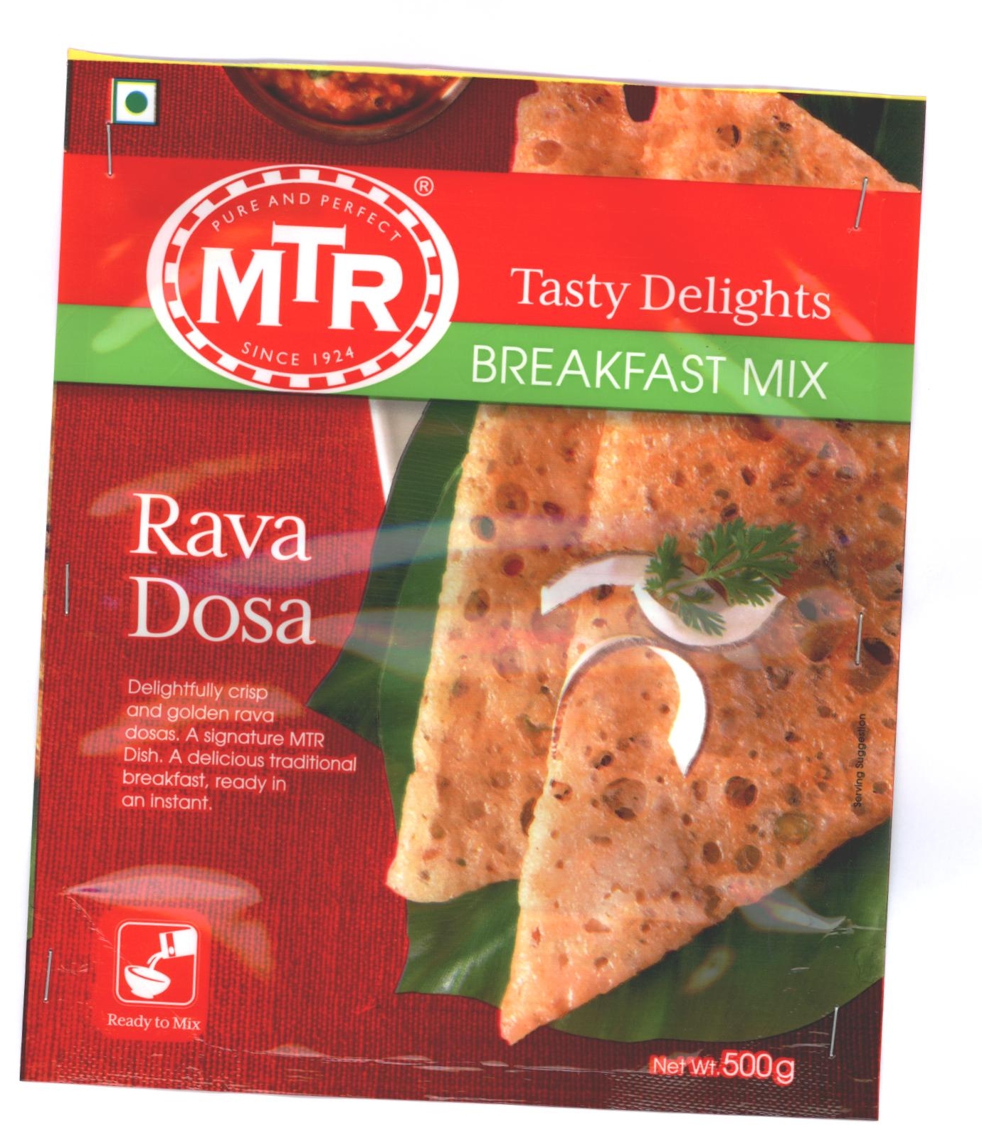 Mtr Tasty Delights Breakfast Mix Rava Dosa Device mark 2321110 Trademark