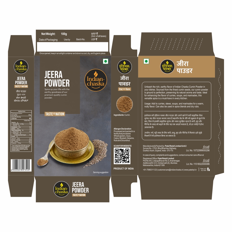 Indian Chaska Jeera Powder Device mark 7019791 Trademark