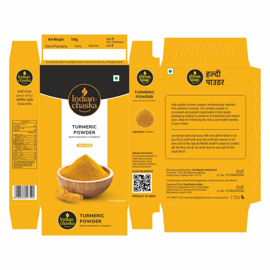 Indian Chaska Turmeric Powder Device mark 7019796 Trademark