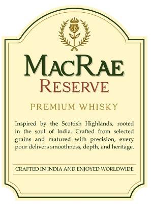 Macrae Reserve Premium Whisky Device mark 7022134 Trademark