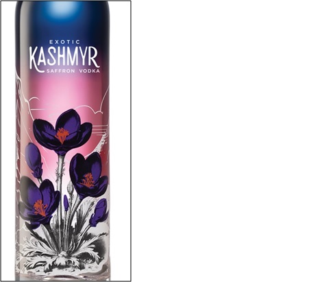 Exotic Kashmyr Saffron Vodka (device Mark) Device mark 7022419 Trademark