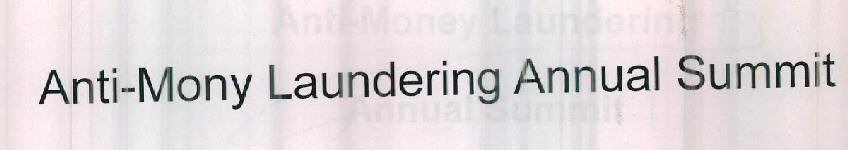 Anti-mony Laundering Annual Summit Device mark 2470137 Trademark
