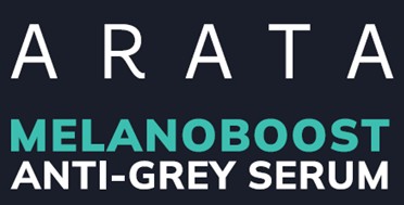Label Mark Comprising Arata Melanoboost Anti-grey Serum Device mark 7029960 Trademark