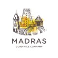 Device Of Temples And Buildings With Words Madras Curd Rice Company Device mark 7035423 Trademark