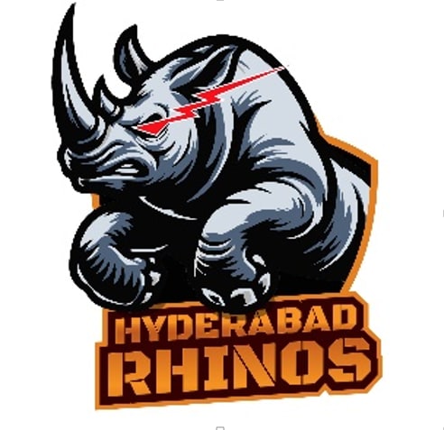 Hyderabad Rhinos Logo Device mark 7040334 Trademark
