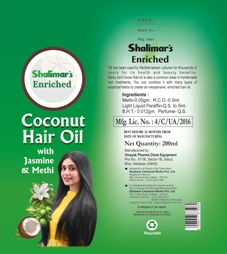 Shalimar’s Enriched Coconut Hair Oil Device mark 7046115 Trademark
