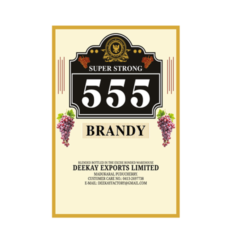 555 Super Strong Brandy Device mark 7047384 Trademark