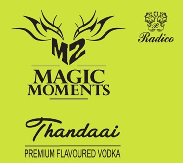 M2 Magic Moments Thandaai Premium Flavoured Vodka Device mark 7050504 Trademark