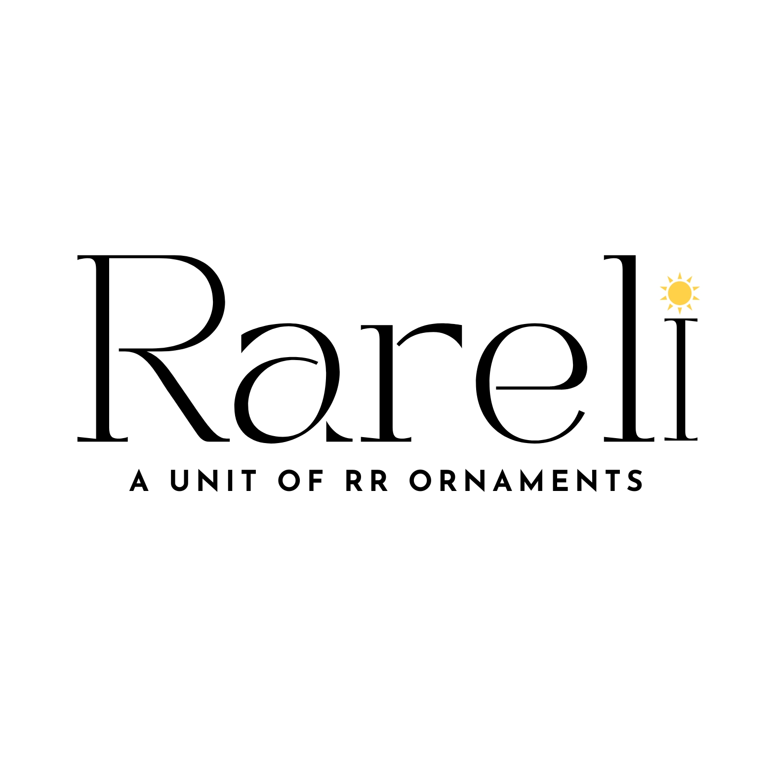 Rareli With Logo & Tagline"a Unit Of Rr Ornaments" Device mark 7060671 Trademark