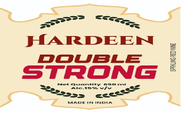 Hardeen Double Strong Sparkling Red Wine Device mark 7063457 Trademark