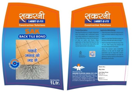 Sakarni Xmart-o-fix Sak Back Tile Bond Device mark 7073849 Trademark
