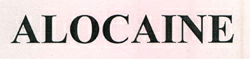 Alocaine Device mark 2496815 Trademark