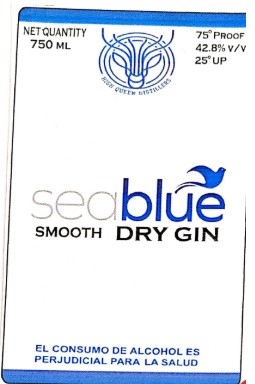 Sea Blue Smooth Dry Gin Device mark 7078131 Trademark