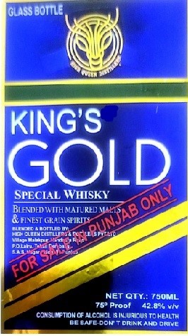 King’s Gold Special Whisky Device mark 7080857 Trademark