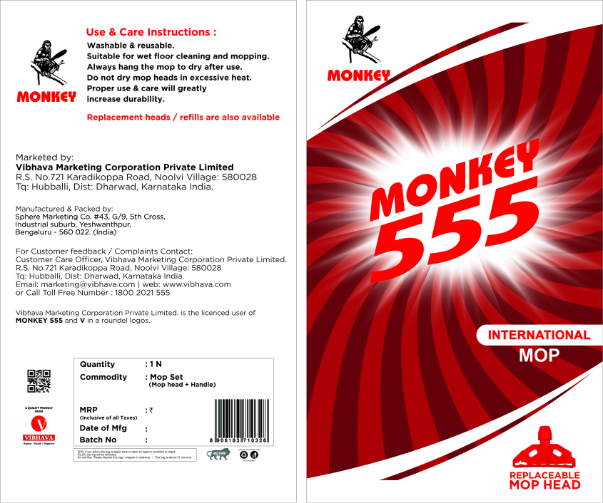 Monkey 555 International Mop Device mark 7080770 Trademark
