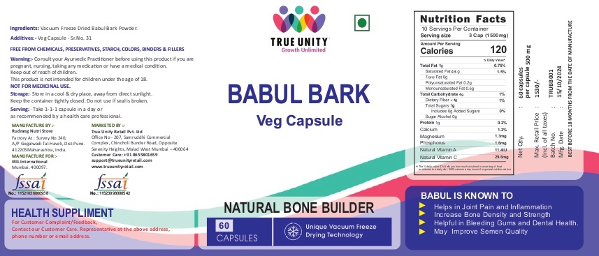 Babul Bark Veg Capsule Device mark 7082931 Trademark