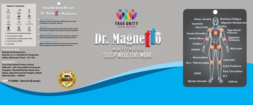 Dr Magnetto Mattress Slee P Well Live More Device mark 7082936 Trademark
