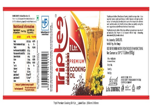 Triptee The Taste Of Happiness Premium Cooking Oil Device mark 7085916 Trademark