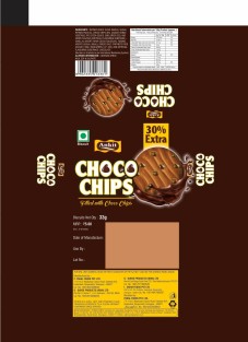 Ankit Choco Chips (label) Device mark 7096461 Trademark