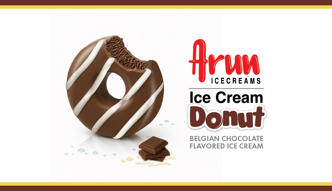 Arun Icecreams Ice Cream Donut Belgian Chocolate Flavored Ice Cream Device mark 7100032 Trademark